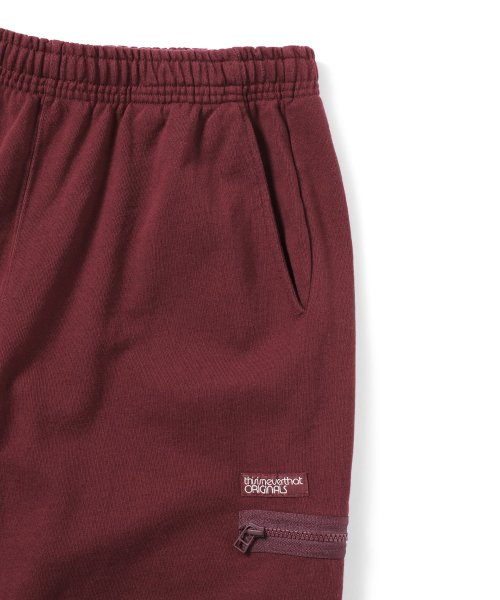 THISISNEVERTHAT THISISNEVERTHAT Multi Zip Sweatpant Burgundy