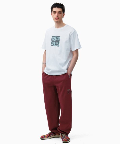 THISISNEVERTHAT THISISNEVERTHAT Multi Zip Sweatpant Burgundy
