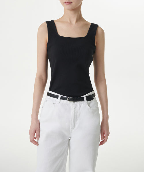 MUSINSA STANDARD WOMAN MUSINSA STANDARD WOMAN Women's Square Neck Tank Top (Black)