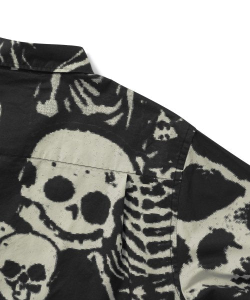 THISISNEVERTHAT THISISNEVERTHAT Skeletons Shirt Washed Black