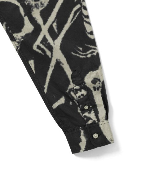 THISISNEVERTHAT THISISNEVERTHAT Skeletons Shirt Washed Black