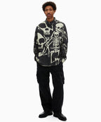 THISISNEVERTHAT THISISNEVERTHAT Skeletons Shirt Washed Black