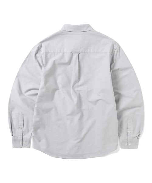 THISISNEVERTHAT THISISNEVERTHAT T-Logo Oxford Shirt Grey