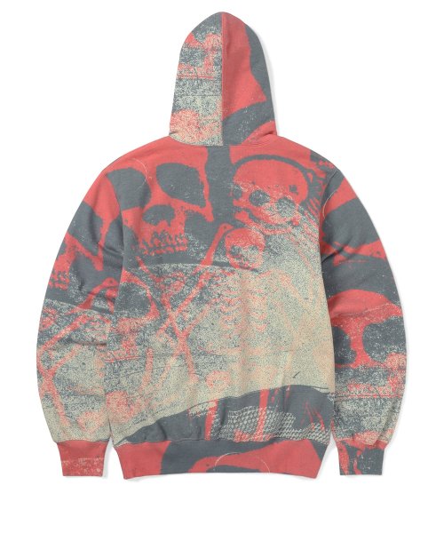 THISISNEVERTHAT THISISNEVERTHAT Skeletons Hoodie Red