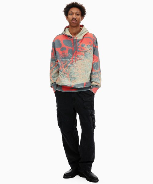 THISISNEVERTHAT THISISNEVERTHAT Skeletons Hoodie Red