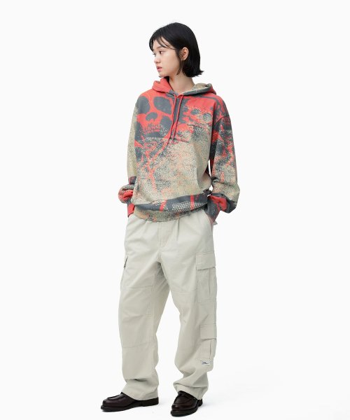 THISISNEVERTHAT THISISNEVERTHAT Skeletons Hoodie Red