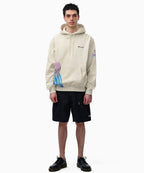 THISISNEVERTHAT THISISNEVERTHAT Surfing Skull Hoodie Natural