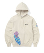 THISISNEVERTHAT THISISNEVERTHAT Surfing Skull Hoodie Natural