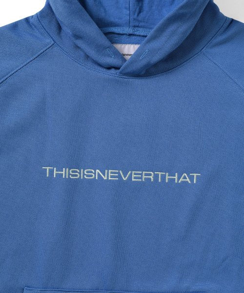 THISISNEVERTHAT THISISNEVERTHAT Raglan Jersey Hoodie Ultramarine