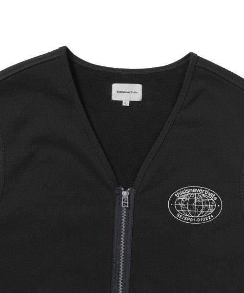 THISISNEVERTHAT THISISNEVERTHAT Zip Sweat Vest Black