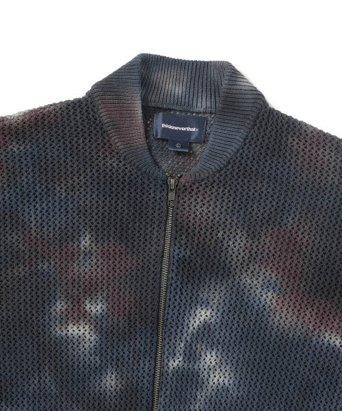 THISISNEVERTHAT THISISNEVERTHAT Net Knit Jacket Indigo