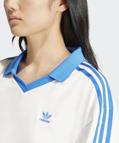 ADIDAS ADIDAS T-Shirt Long Sleeve - White:Blue