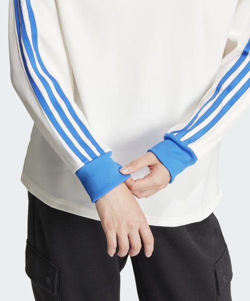 ADIDAS ADIDAS T-Shirt Long Sleeve - White:Blue