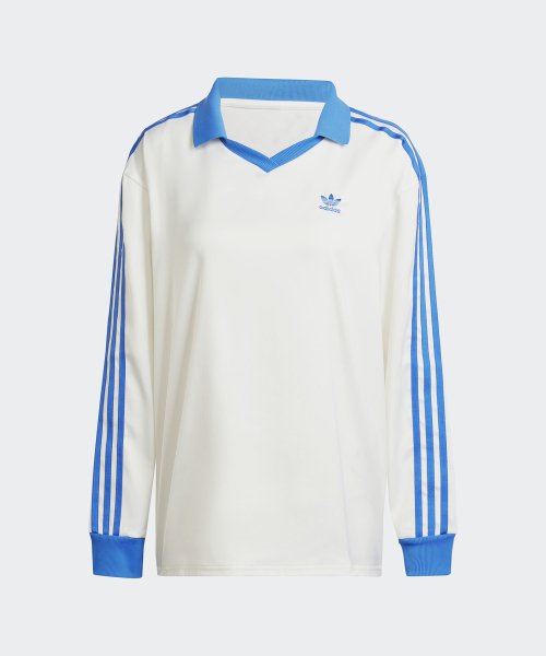 ADIDAS ADIDAS T-Shirt Long Sleeve - White:Blue