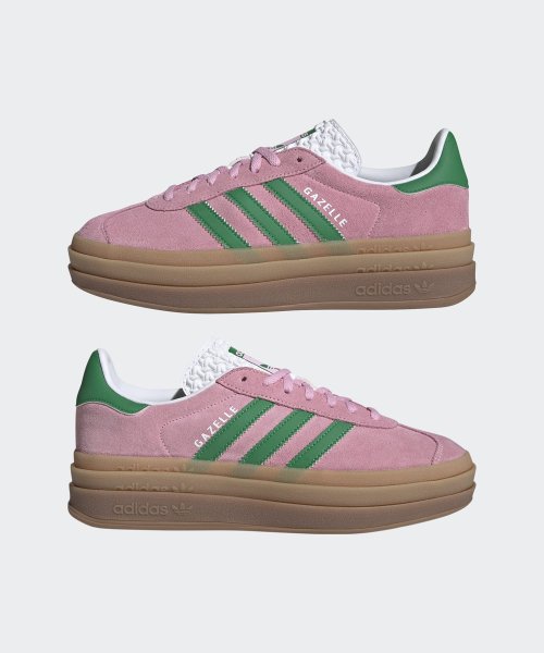 ADIDAS ADIDAS Gazelle Bold Sneakers - Pink:Green