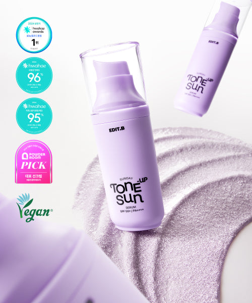 EDITB EDITB Sunday Purple Tone-Up Sun Serum 55ml SPF50+/PA++++