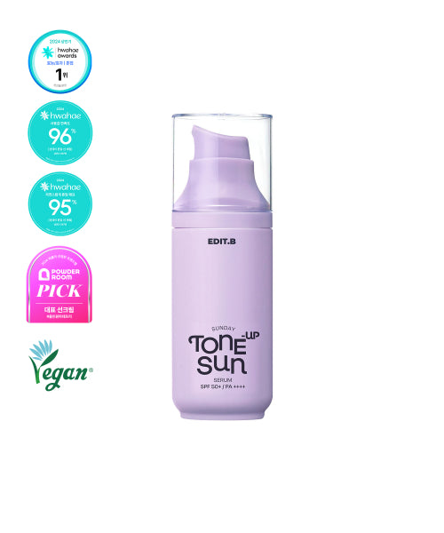 EDITB EDITB Sunday Purple Tone-Up Sun Serum 55ml SPF50+/PA++++