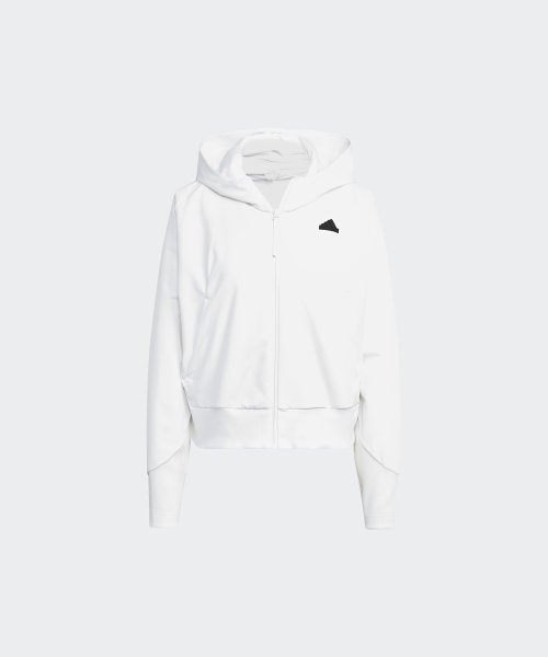 ADIDAS ADIDAS Hoodie Zip-Up - White