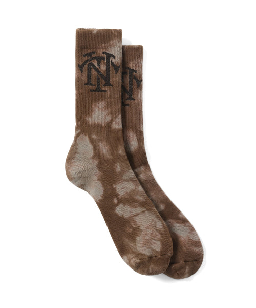 THISISNEVERTHAT THISISNEVERTHAT Tie Dye Socks Brown