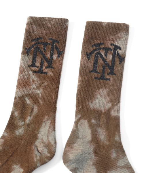 THISISNEVERTHAT THISISNEVERTHAT Tie Dye Socks Brown