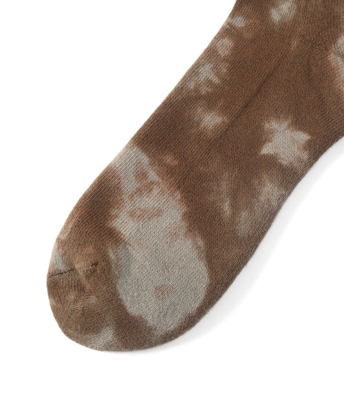 THISISNEVERTHAT THISISNEVERTHAT Tie Dye Socks Brown