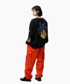 THISISNEVERTHAT THISISNEVERTHAT T-Shirt Burning Palm Tree L/S Off Black