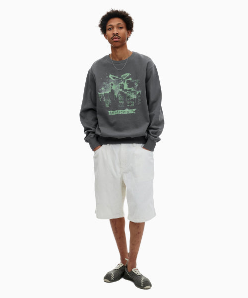 THISISNEVERTHAT THISISNEVERTHAT Nightmare Crewneck Sweatshirt Dark Grey