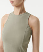MUSINSA STANDARD WOMAN MUSINSA STANDARD WOMAN Ribbed Racer Back Tank Top (Sage)