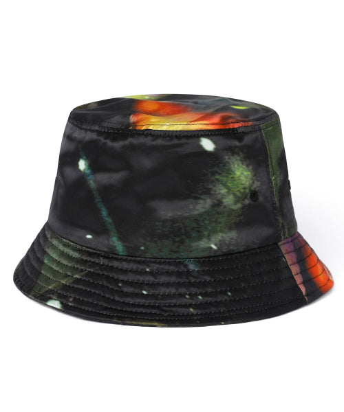 THISISNEVERTHAT THISISNEVERTHAT Flame Satin Bucket Hat Black