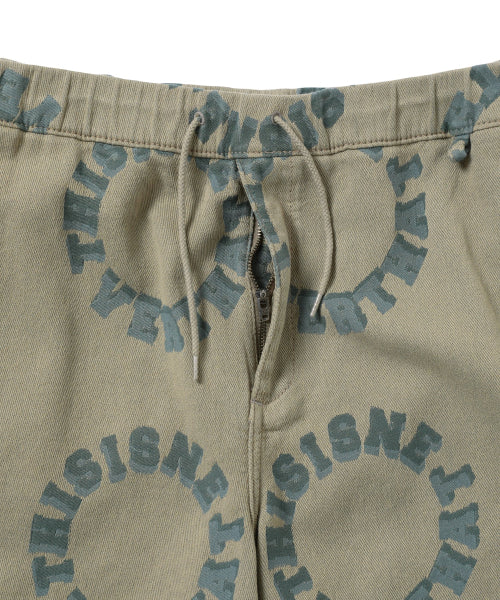 THISISNEVERTHAT THISISNEVERTHAT 2Tone Logo Jacquard Short Beige