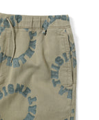 THISISNEVERTHAT THISISNEVERTHAT 2Tone Logo Jacquard Short Beige