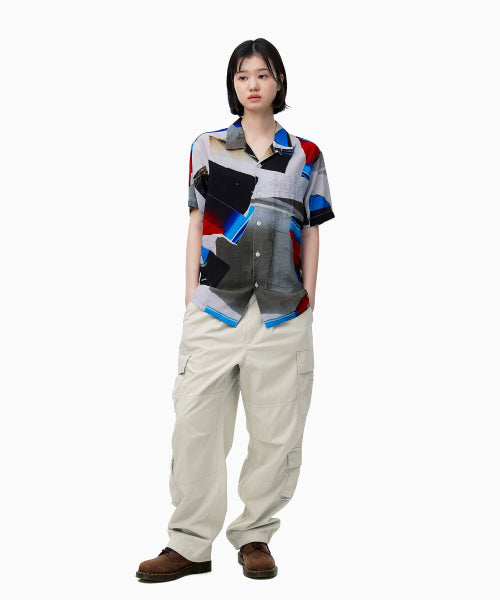 THISISNEVERTHAT THISISNEVERTHAT Torn Rayon S/S Shirt Multi