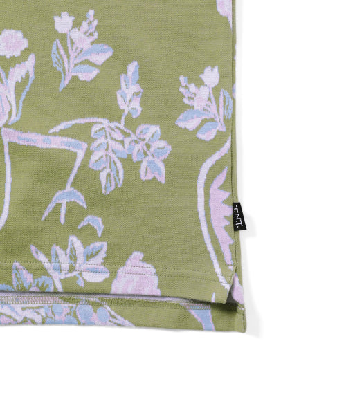 THISISNEVERTHAT THISISNEVERTHAT Object Jacquard Button Up Top Green
