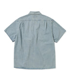 THISISNEVERTHAT THISISNEVERTHAT Washed Denim Zip Shirt Washed Blue