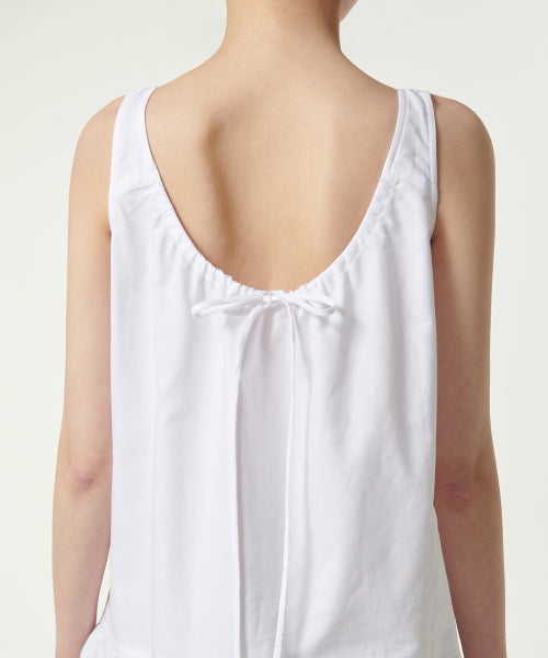 MUSINSA STANDARD WOMAN MUSINSA STANDARD WOMAN Women's Cotton Tiered Mini Dress (White)