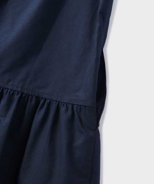 MUSINSA STANDARD WOMAN MUSINSA STANDARD WOMAN Women's Cotton Tiered Mini Dress (Navy)