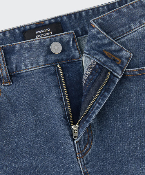MUSINSA STANDARD WOMAN MUSINSA STANDARD WOMAN Women's Skinny Denim Pants [Medium Indigo]