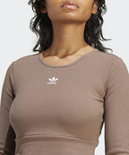 ADIDAS ADIDAS T-Shirt Long Sleeve - Brown