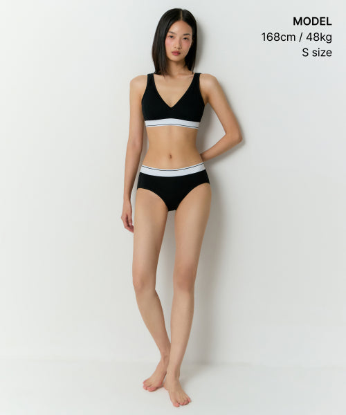 MUSINSA STANDARD WOMAN MUSINSA STANDARD WOMAN Women's Cotton Bralette [Black]