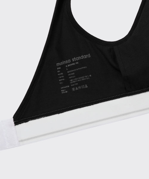 MUSINSA STANDARD WOMAN MUSINSA STANDARD WOMAN Women's Cotton Bralette [Black]