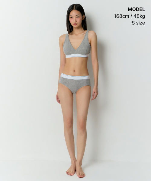 MUSINSA STANDARD WOMAN MUSINSA STANDARD WOMAN Women's Cotton Bralette Gray