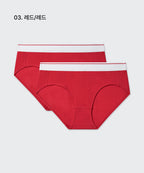MUSINSA STANDARD WOMAN MUSINSA STANDARD WOMAN Women's Cotton White Banded Panties 2 Pack