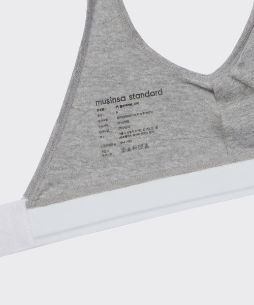 MUSINSA STANDARD WOMAN MUSINSA STANDARD WOMAN Women's Cotton Bralette (Gray)