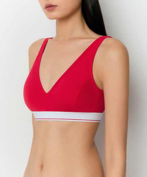 MUSINSA STANDARD WOMAN MUSINSA STANDARD WOMAN Women's Cotton Bralette [Red]