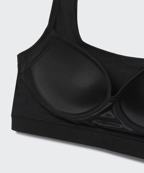 MUSINSA STANDARD WOMAN MUSINSA STANDARD WOMAN Women's Square Neck Cotton Bra Top Black