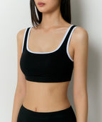 MUSINSA STANDARD WOMAN MUSINSA STANDARD WOMAN Women's Square Neck Cotton Bra Top (Black)