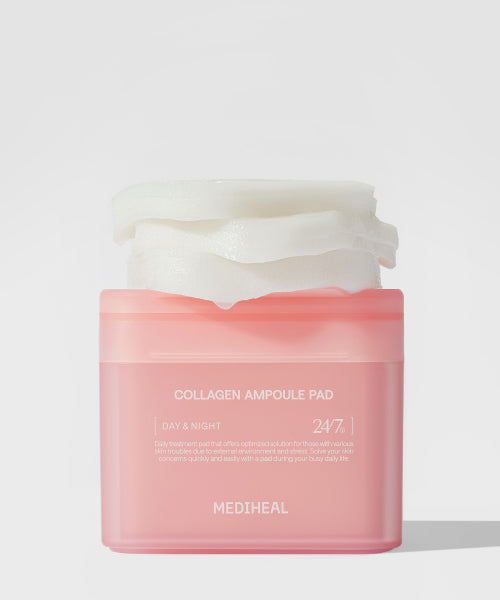 Mediheal [Giveaway 3 additional pads] 100 derma toner pads original + 100 refills (cross-possible/tea tree/madecassoside/PDRN/collagen/watermide/vita/phytoenzyme/retinol)