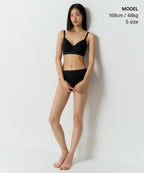 MUSINSA STANDARD WOMAN MUSINSA STANDARD WOMAN Women's Seamless Light Volume Bra [Black]