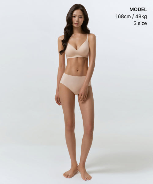 MUSINSA STANDARD WOMAN MUSINSA STANDARD WOMAN Women's Seamless Light Volume Bra [Light Beige]