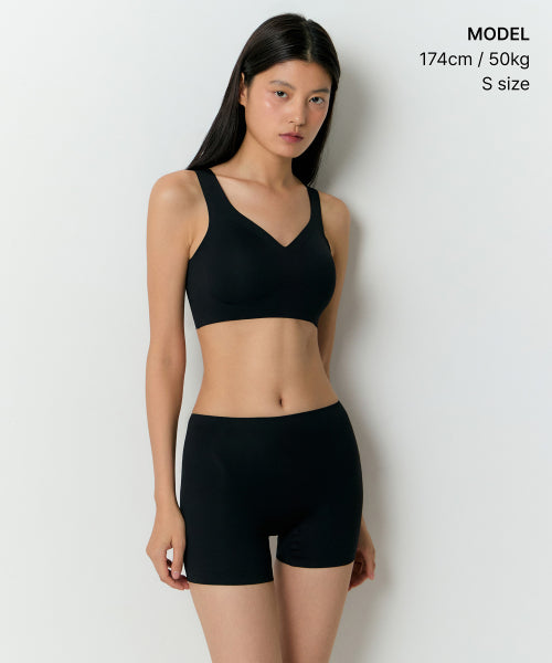 MUSINSA STANDARD WOMAN MUSINSA STANDARD WOMAN Women's Comfort Seamless Bra [Black] - Size